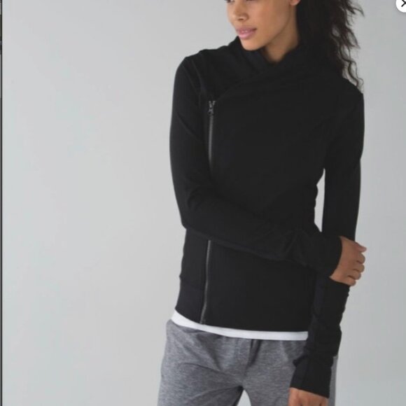 Lululemon Bhakti Yoga jacket, side double zip wrap - Picture 1 of 9